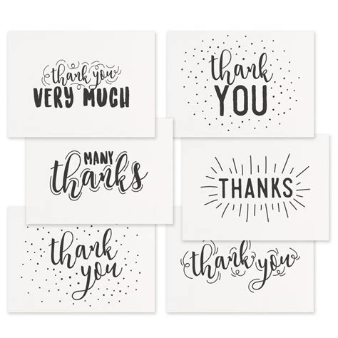 Crafty Thanks Collection Thank You Greeting Cards Handmade Thank You