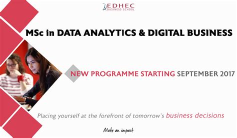 Espace famille, élève, personnel, enseignant. L'EDHEC lance un MSc in Data Analytics & Digital Business ...