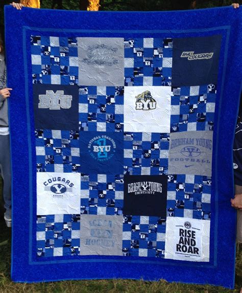 Custom Personalized Memory T Shirt Quilt Made Out Of Your Favorite 10