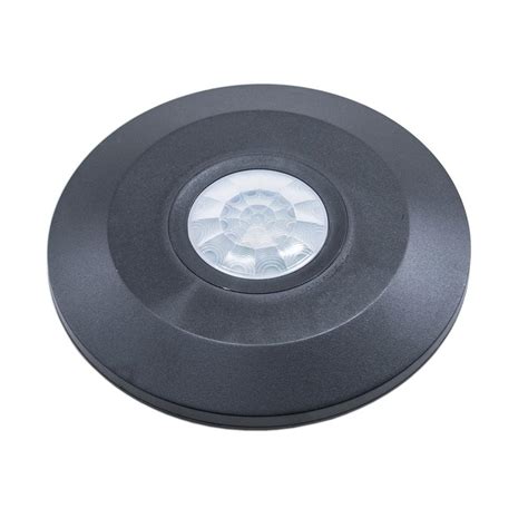Get great style and great security features with this outdoor flush mount ceiling light. PIR Ceiling Sensor Flat Surface Black 360 degree | Smart ...
