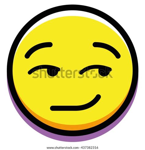 Vector Sassy Face Isolated On White Stock Vector Royalty Free 437382316