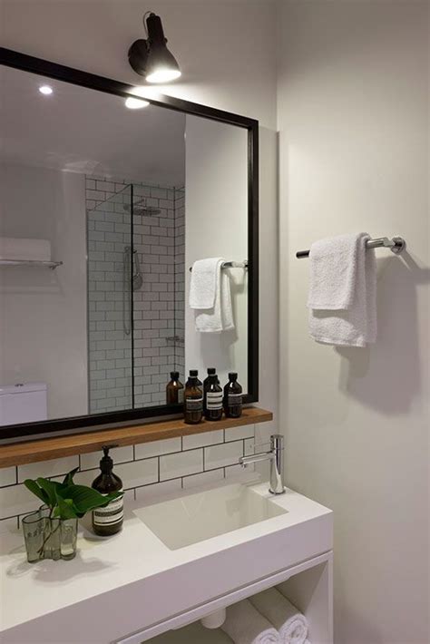 You can download this diy bathroom vanity plan for free and you'll get diagrams, a list of tools. Small wood shelf under mirror. HASSELL | Projects - Ovolo ...