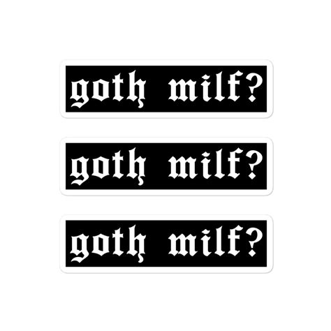 Goth Milf Sticker Pack