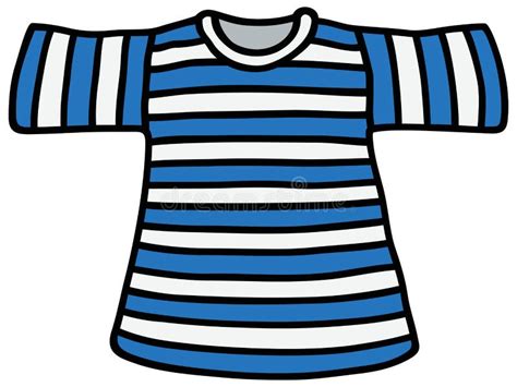Camiseta Rayada Ilustración Del Vector Ilustración De Azul 53784142