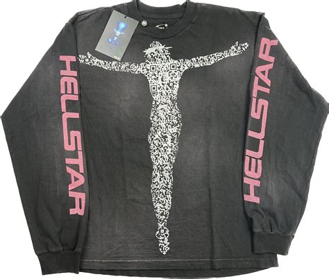 Hellstar Qr Code Long Sleeve T Shirt Ebay