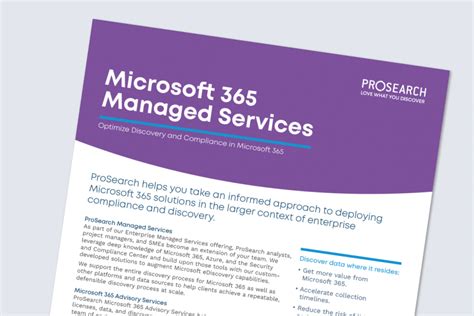 Microsoft 365 Managed Services Prosearch