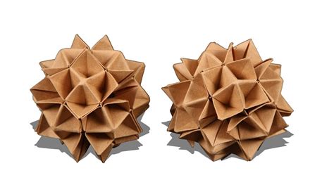 How To Make 3d Origami Spike Ball Origami Tutorials Origami Spike