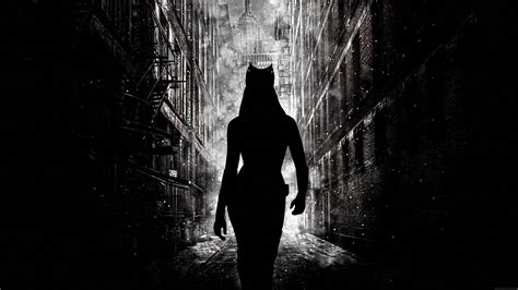 Silhouette Photo Of Woman Walking Movies The Dark Knight Rises