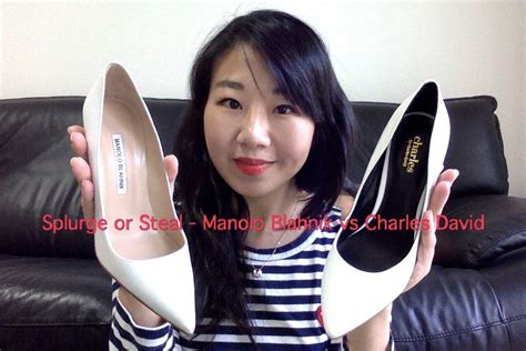 splurge or steal manolo blahnik bb vs charles david pact youtube