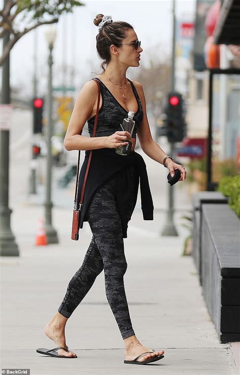 Shop new and gently used women's victoria's secret leggings and save up to 90% at tradesy, the marketplace that makes designer resale easy. Alessandra Ambrosio flaunts her midriff in sports bra and ...