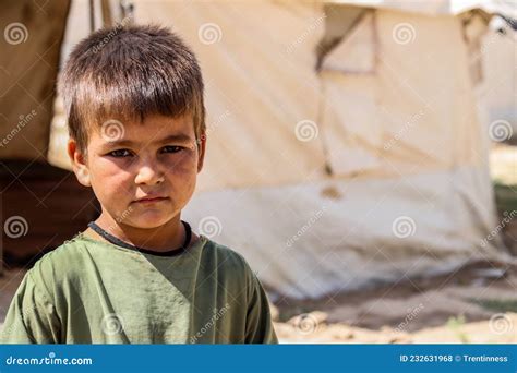 Refugees In A Camp Outside Kabul In October 2021 Editorial Stock Photo