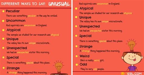 Another Word For Unusual 100 Synonyms For Unusual In English 7esl