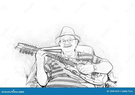 Musician Yomo Toro Stock Illustration Illustration Of Musician 10961629