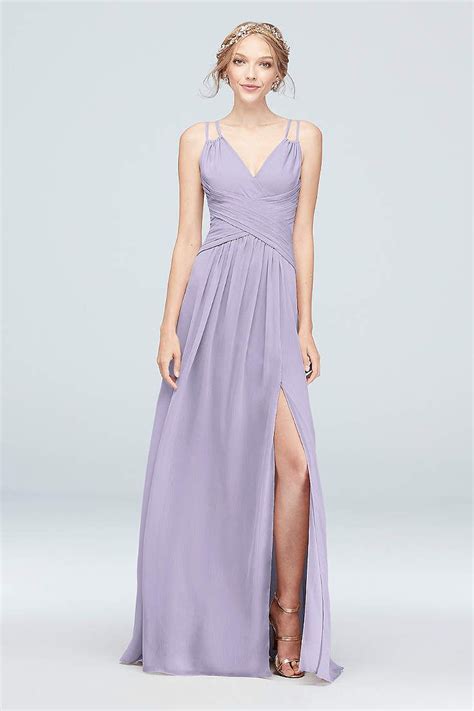 You can choose to have all your girls using the exact same dress, or mix and match different styles or colors, like gray, blush or other shades of blue to add more depth and life to your bridal party. View Spaghetti Strap Asymmetrical Bridesmaid Dress at ...