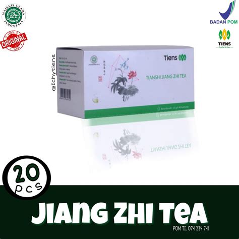 tiens jiang zhi tea ecer 20 teh hijau tianshi herbal diet asam urat pelangsing