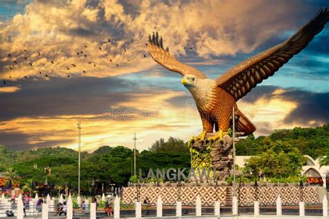 Shot Of Langkawi`s Eagle Square From The Sea Editorial Photo Image Of