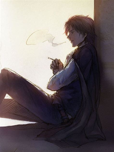 My friend was like hey may wanna draw and i was like sure okay! and then when i showed it to him and said i was gonna post it he said you can't name it sun its to ugly name it depressed man. /Hijikata Toushirou/#1647524 - Zerochan | Dark anime guys ...