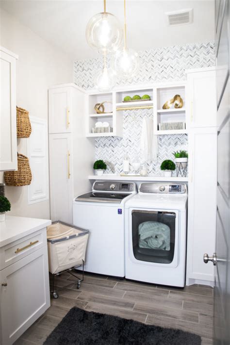 Laundry room ideas top loader. Laundry Room Makeover: Built-In Top Loader Washer and ...