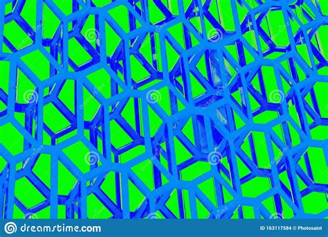 Brightly Colored Geometric Background And Textured Shapes Stock