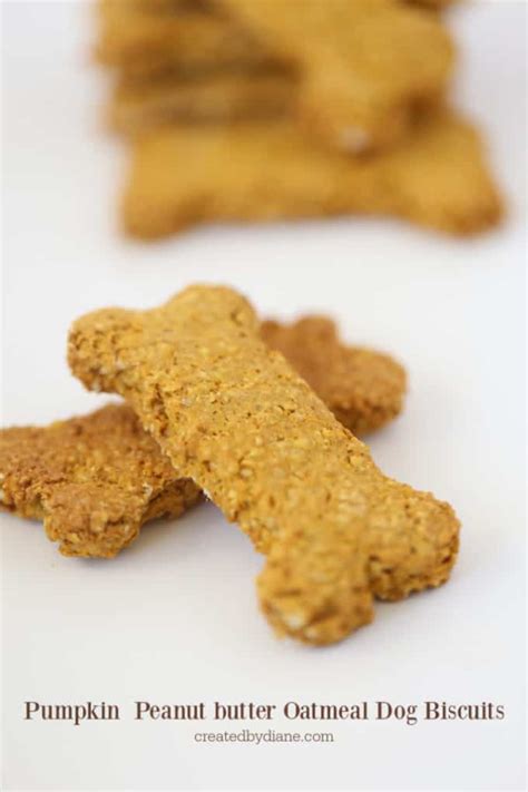 Pumpkin Peanut Butter Oatmeal Dog Biscuit Created By Diane