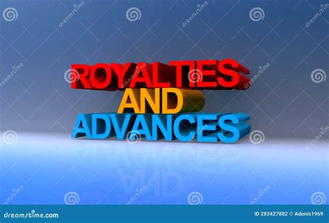 Royalties And Advances On Blue Stock Illustration Illustration Of