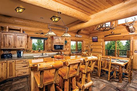 Log Cabin Kitchens Cabinets And Ideas In 2020