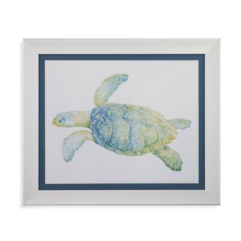 Bassett Mirror Tranquil Sea Turtle Ii Framed Painting Print Reviews