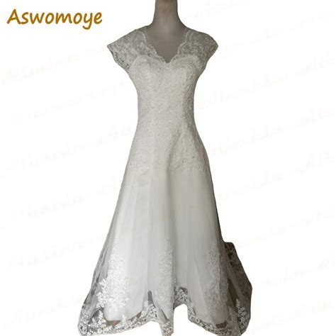 Embroidery Lace Wedding Dress 2017 Backless V Neck Plus Size Sleeveless