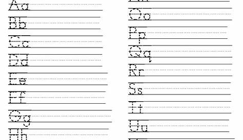 handwriting practice worksheet for kindergarten