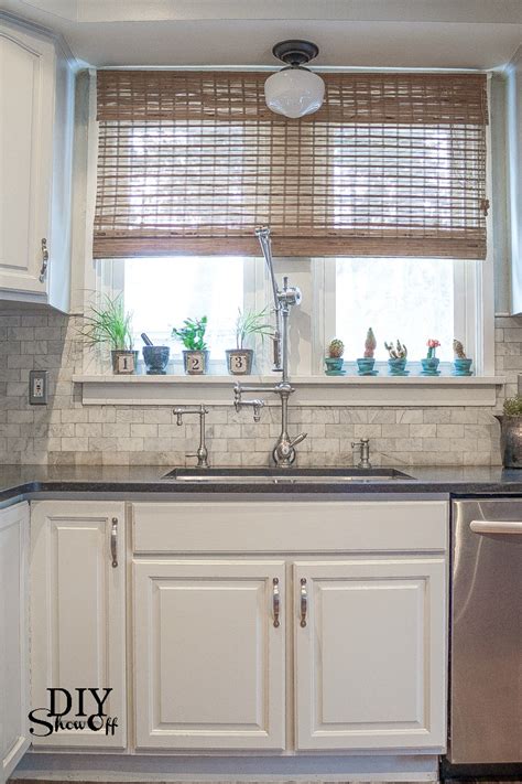 We made custom shades for all of the windows. Eclectic Vintage Modern Farmhouse Kitchen - DIY Show Off ...