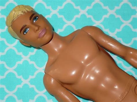 Mattel Barbie Ken Doll Fashionistas Light Blonde Nude Naked For Ooak Or