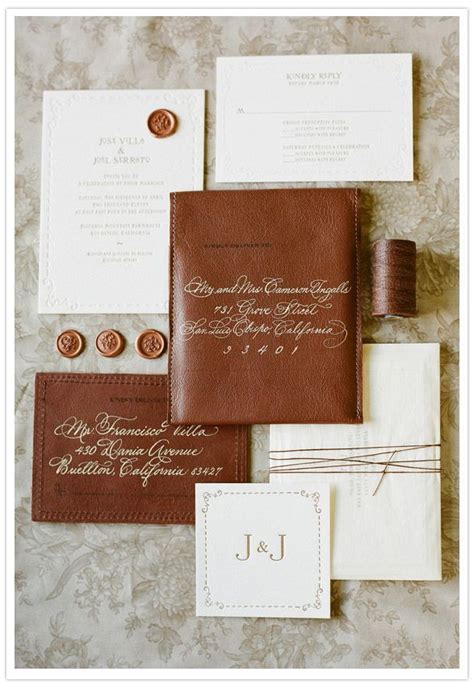 25% off save the dates. Figueroa Mountain Farmhouse wedding: Jose + Joel | Real Weddings | Leather wedding invitations ...