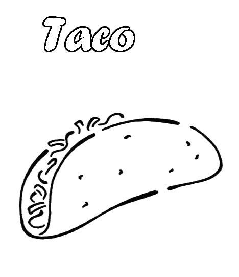 The world could use a little color. Sketch Of Taco Bell Food Coloring Pages