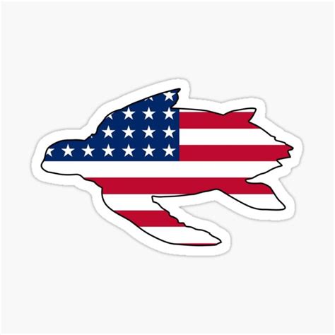 Locations closest to you miles. American Flag Turtle Stickers | Redbubble