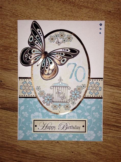 Pin By Pam Bourke On Handmade By Colleen Zagni 70th Birthday Card