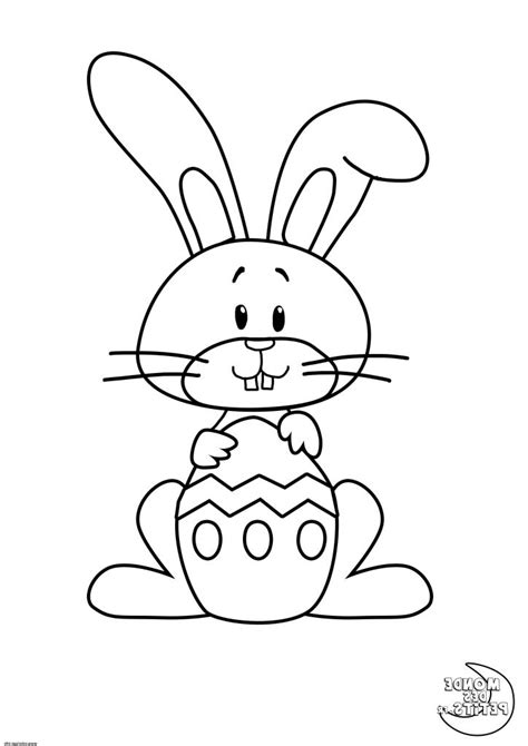Coloriage Paques Facile Bestof Photos Coloriage Lapin De Paques Facile