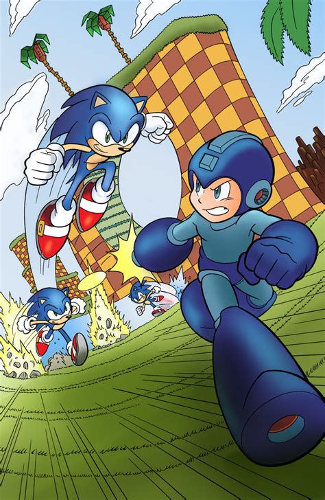 Sonic Vs Mega Man Page Coloring By Gallorafael On Deviantart