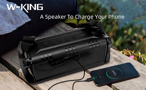 W King 50w Bluetooth Speaker Portable Wireless Speakers Waterproof