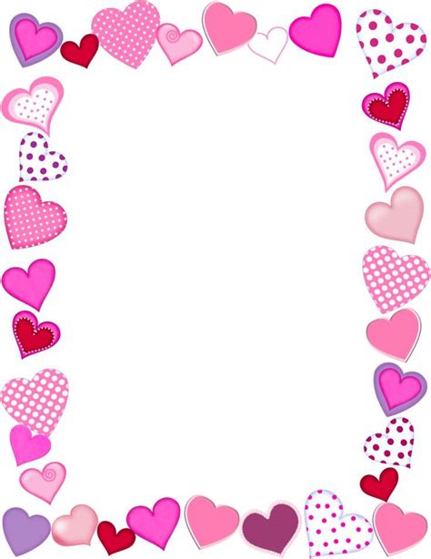Hearts Valentines Frames Free Valentine Clip Art Valentines Clip
