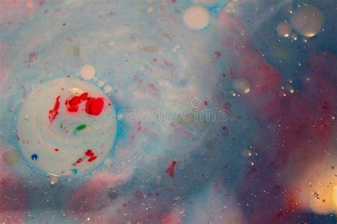 Abstract Background Dark Red And Blue Color Mix Together In Mil Stock