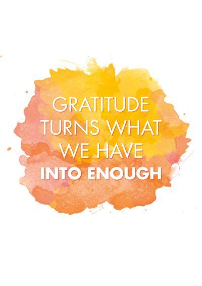 Gratitude Turns What We Have Into Enough Art Print Motivation