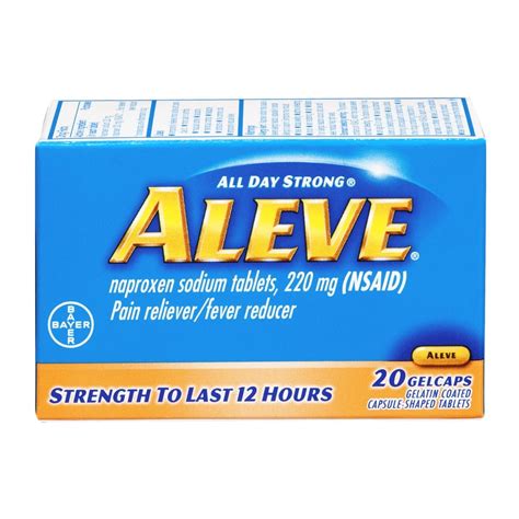 Bayer Consumer Care Aleve Pain Relieverfever Reducer 20 Ea Walmart