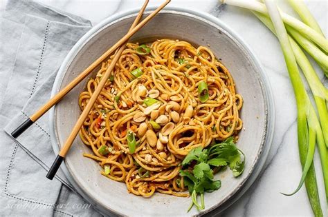 Spicy Peanut Noodles With Sesame Saving Room For Dessert