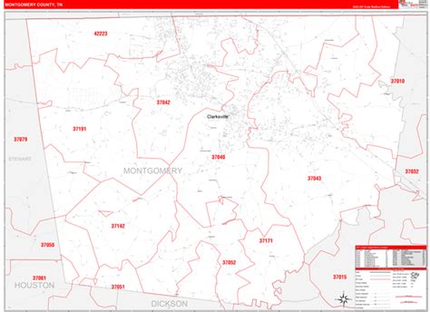 Zip Code Map Montgomery County State Map
