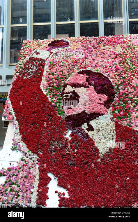 Floral Mosaic Of Jorge Eliécer Gaitán Ayala On The Spot Of His