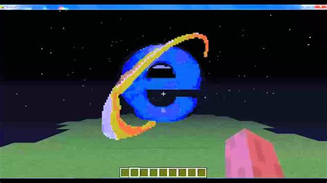 Minecraft Pixel Arts | Internet Explorer logo | By MilesPresents - YouTube
