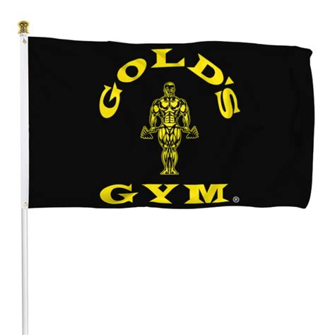 Golds Gym Weightlifting Flag Banner