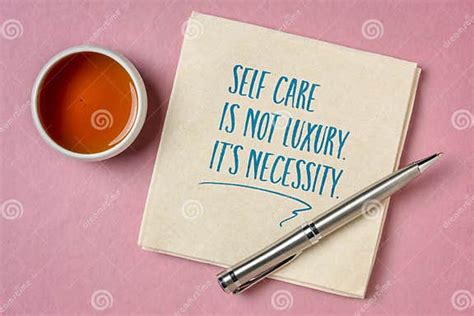 Self Care Is Not Luxury It Is Necessity Stock Image Image Of