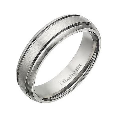 Totally a thing, and something we fully support—learn all about them here. Titanium men's double groove ring - Ernest Jones