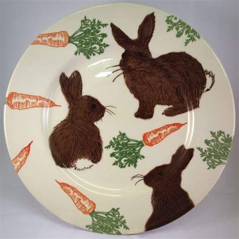 Bunnies With Carrots Dinner Plate Royal Stafford